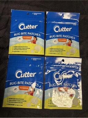 Cutter (4 Packs) Bug Bite Patches 51 Clear Patches Prevent Itching Scratching